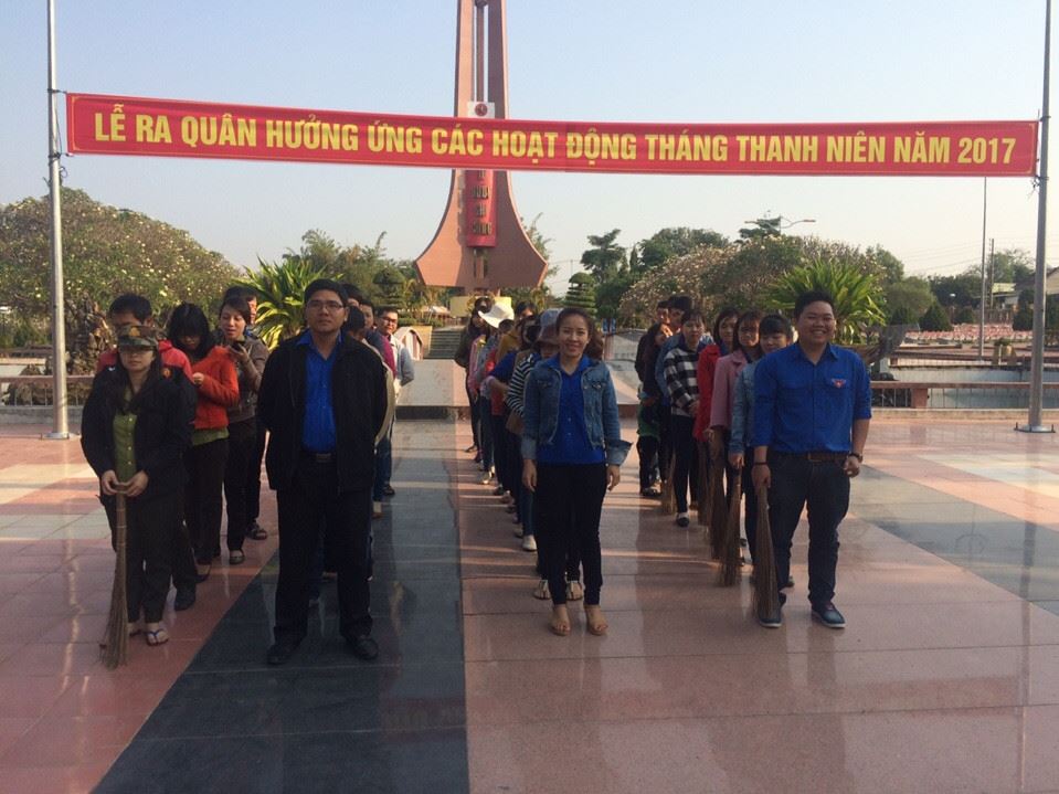 Lễ ra quân hưởng ứng Tháng thanh niên năm 2017.